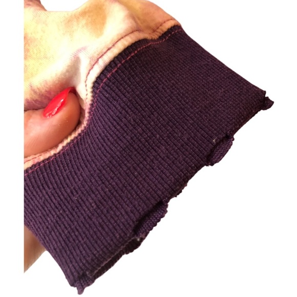 umgee Oversized Tie Dyed Distressed Scoop Neck Pullover Size Large - Picture 4 of 9